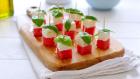 watermelon feta caprese bites