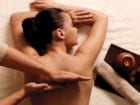 Woman having massage in the spa salon