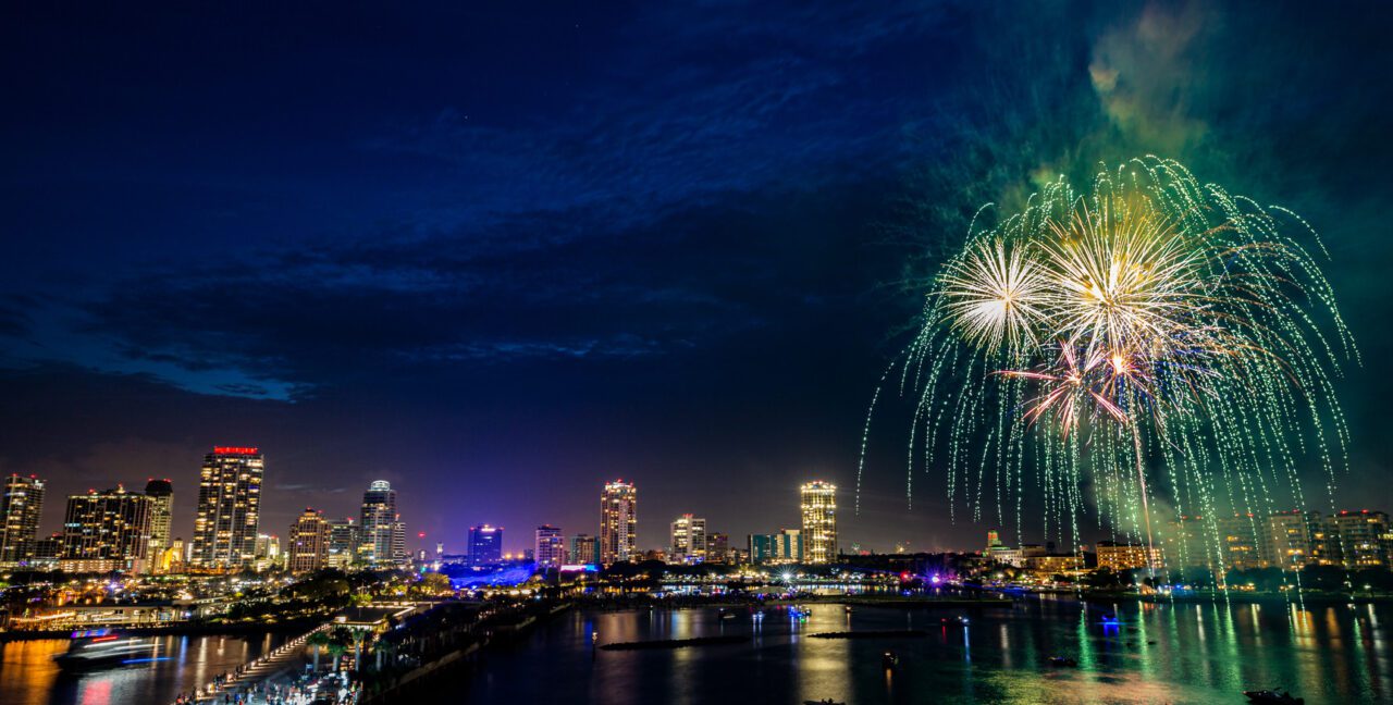 New Years Eve on the St. Petersburg Pier