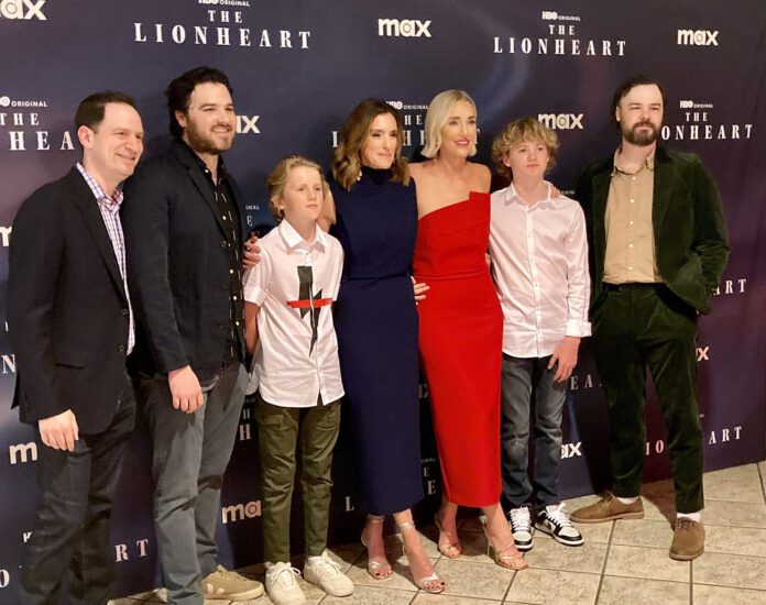 The Lionheart film team and the Wheldon Family