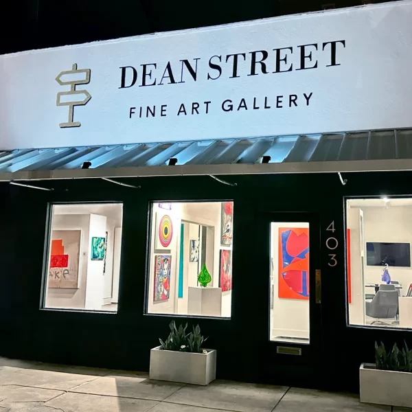 Dean Street Fine Art Gallery at night