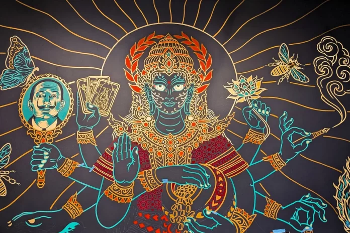 Detail of mural by Palehorse.