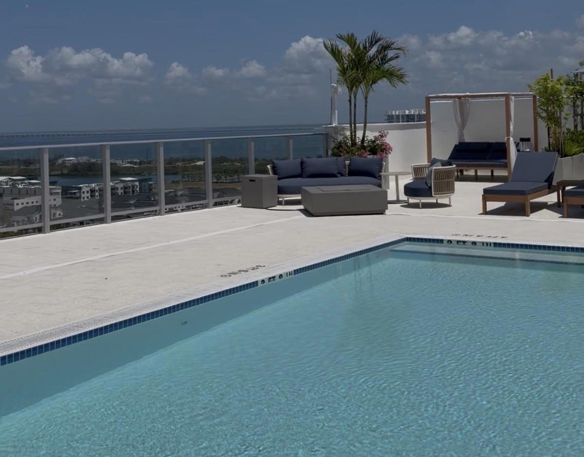 AQUA Residences rooftop pool deck