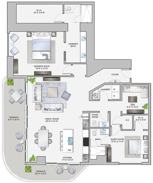ONE Tampa - Residence-F